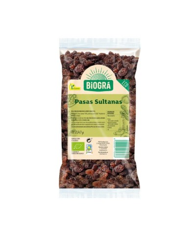 Pasas sultanas BIOGRA 250 gr