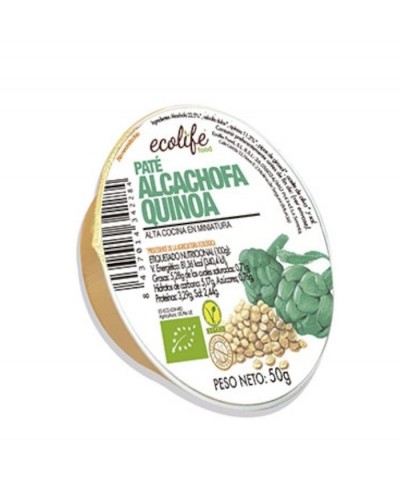 Pate alcachofa y quinoa ECOLIFE 50 gr BIO