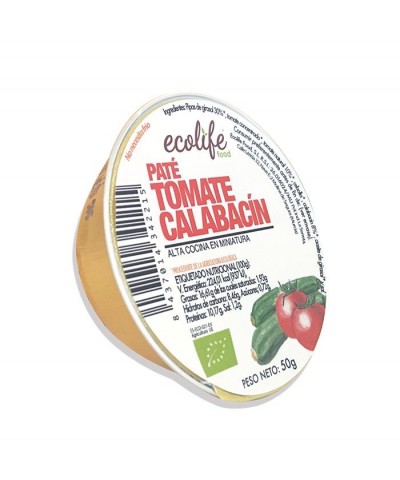 Pate tomate y calabacin ECOLIFE 50 gr BIO