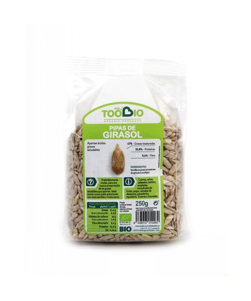 Pipas girasol sin gluten TOO BIO 250 gr BIO