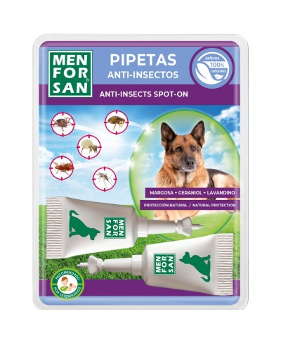 Pipetas anti insectos de perros MEN FOR SAN