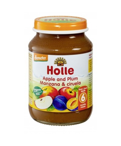 Potito manzana ciruela HOLLE 190 gr DEMETER ECO