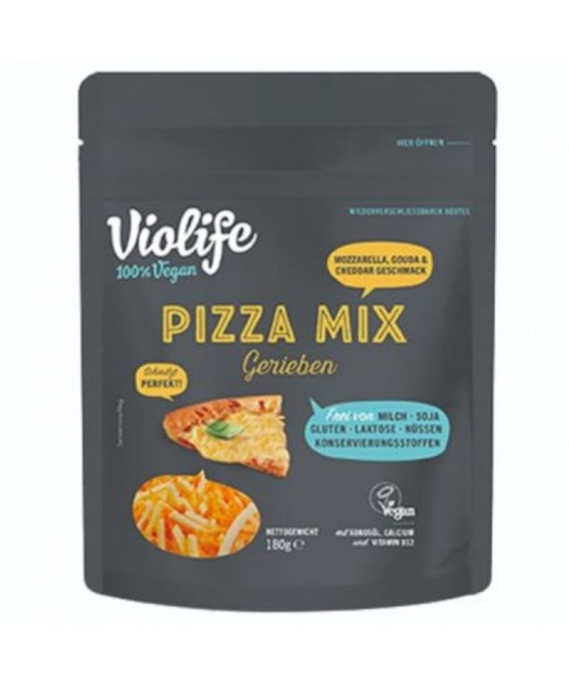 Queso pizza rallado VIOLIFE 180 gr