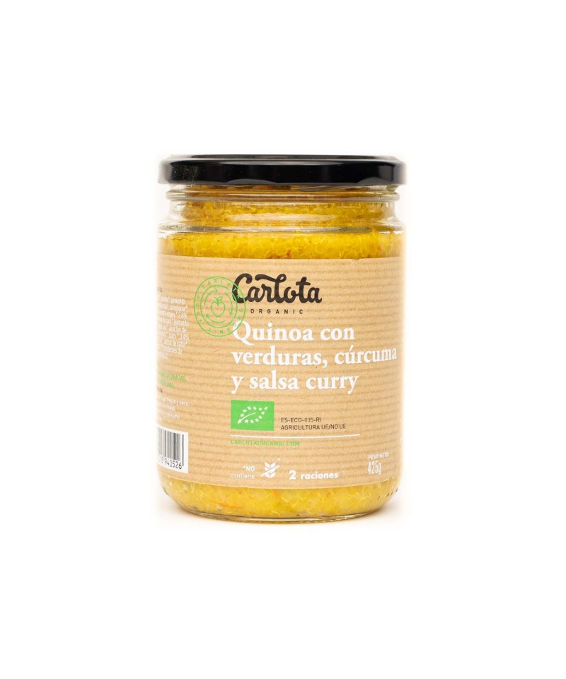 Quinoa verduras curcuma curry CARLOTA 425 gr BIO