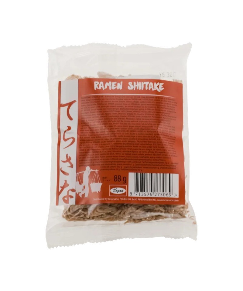 Ramen shiitake TERRASANA 88 gr