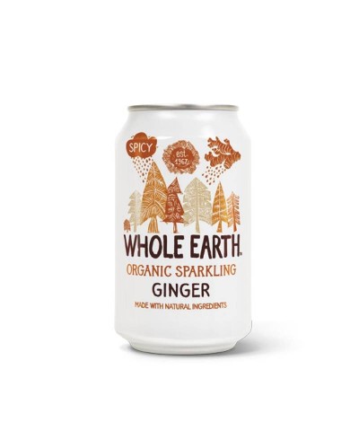 Refresco jengibre sin azucar WHOLE EARTH 330 ml BIO