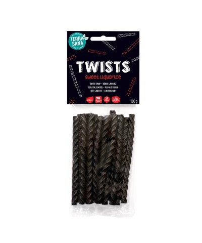 Regaliz dulce twists TERRASANA 100 gr BIO