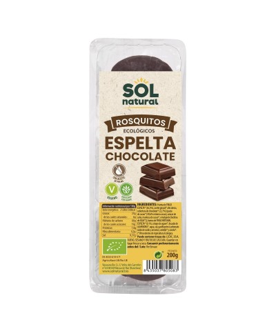 Rosquitos espelta chocolate SOL NATURAL 200 gr BIO