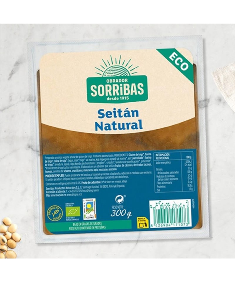 Seitan SORRIBAS 300 gr BIO