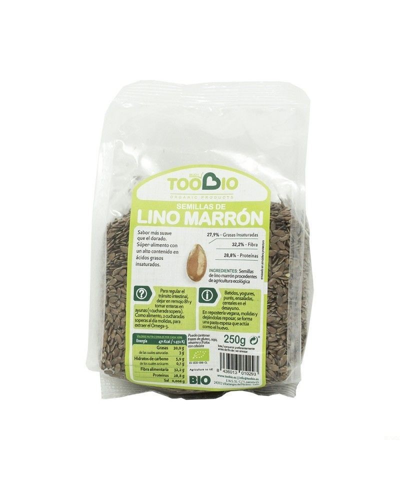 Semilla lino marron sin gluten TOO BIO 250 gr BIO