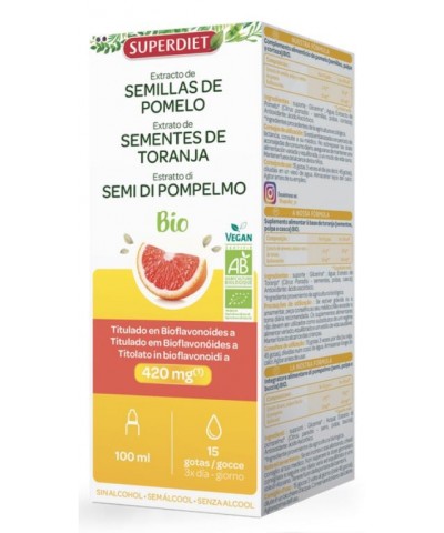 Semillas pomelo SUPERDIET 100 ml BIO