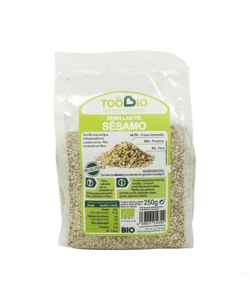 Sesamo natural sin gluten TOO BIO 250 gr BIO