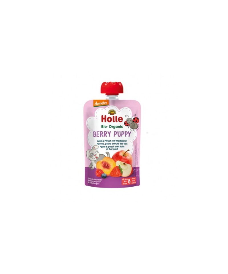 Smoothie manzana melocoton frutas bosque HOLLE 90 gr DEMETER ECO