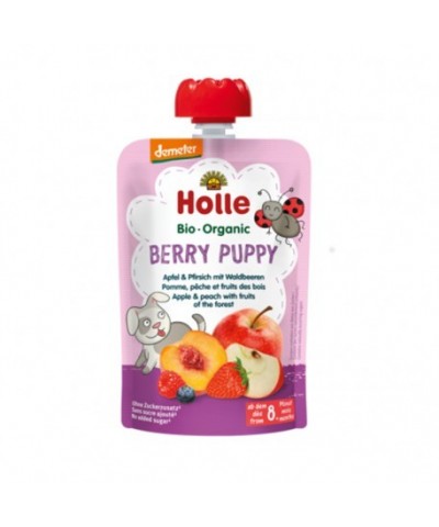 Smoothie manzana melocoton frutas bosque HOLLE 90 gr DEMETER ECO