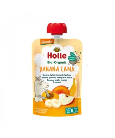 Smoothie manzana platano mango albaricoque HOLLE 90 gr DEMETER ECO