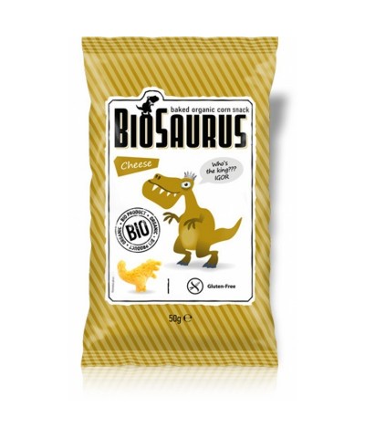 Snack queso BIOSAURIO 50 gr BIO