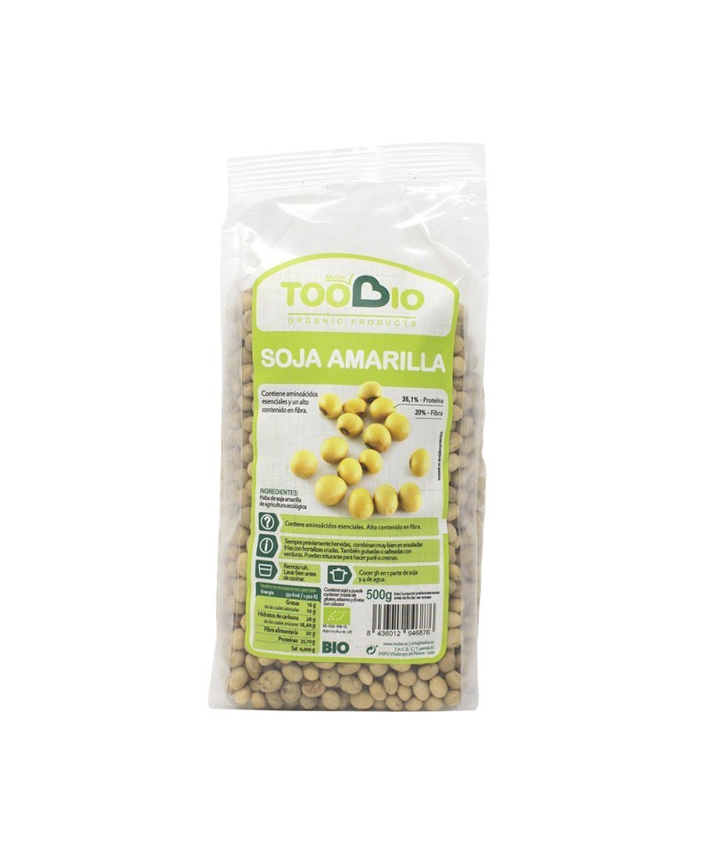 Soja amarilla sin gluten TOO BIO 500 gr BIO