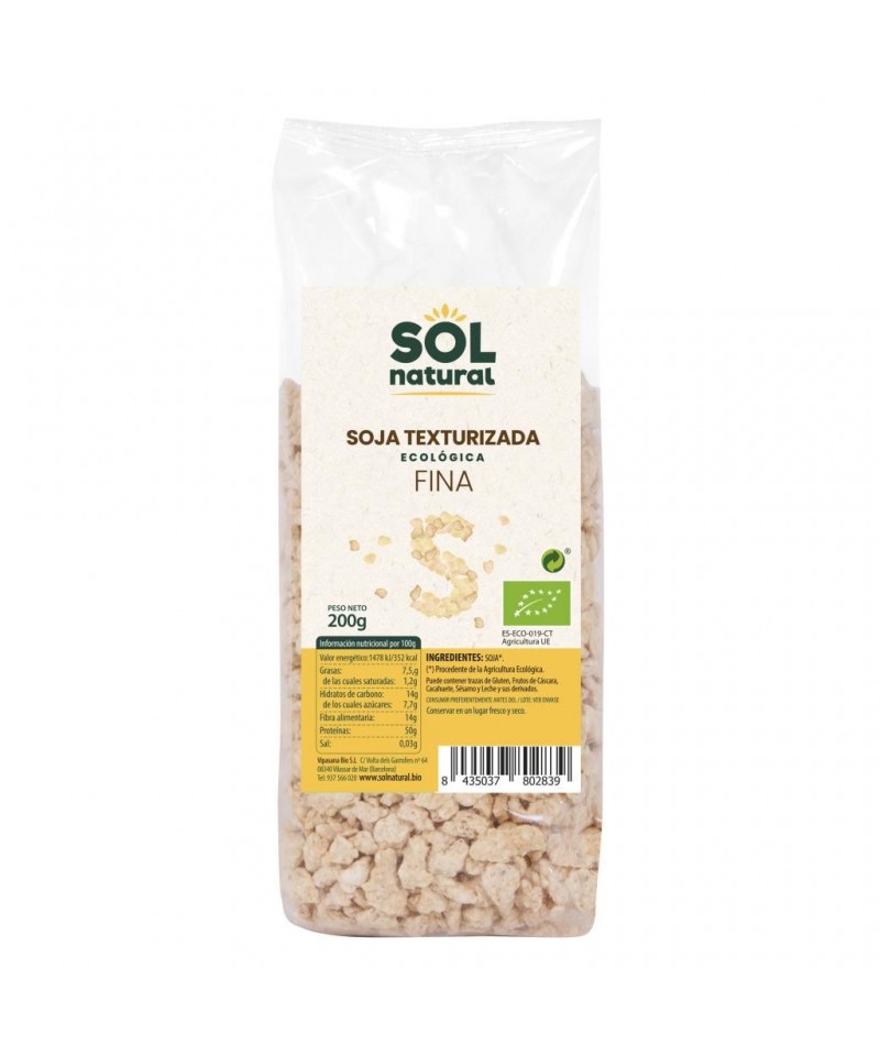 Soja texturizada fina SOL NATURAL 200 gr BIO