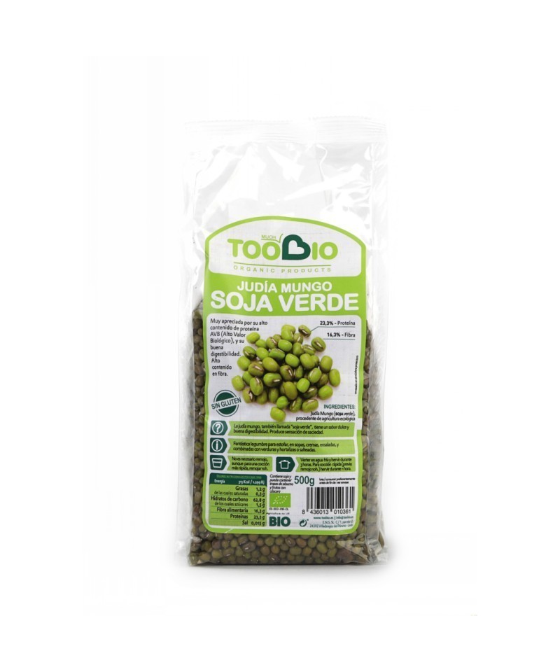 Soja verde mungo sin gluten TOO BIO 500 gr BIO