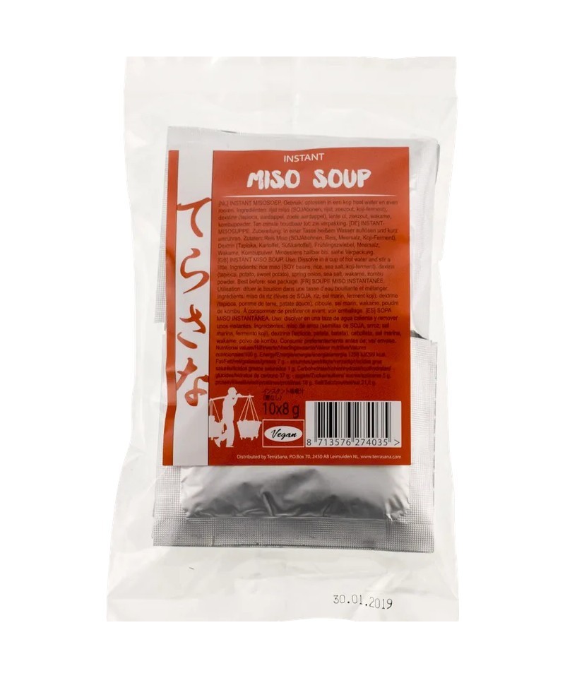 Sopa instantanea miso TERRASANA 80 gr