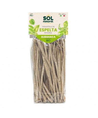 Tagliatelle espelta albahaca SOL NATURAL 250 gr BIO