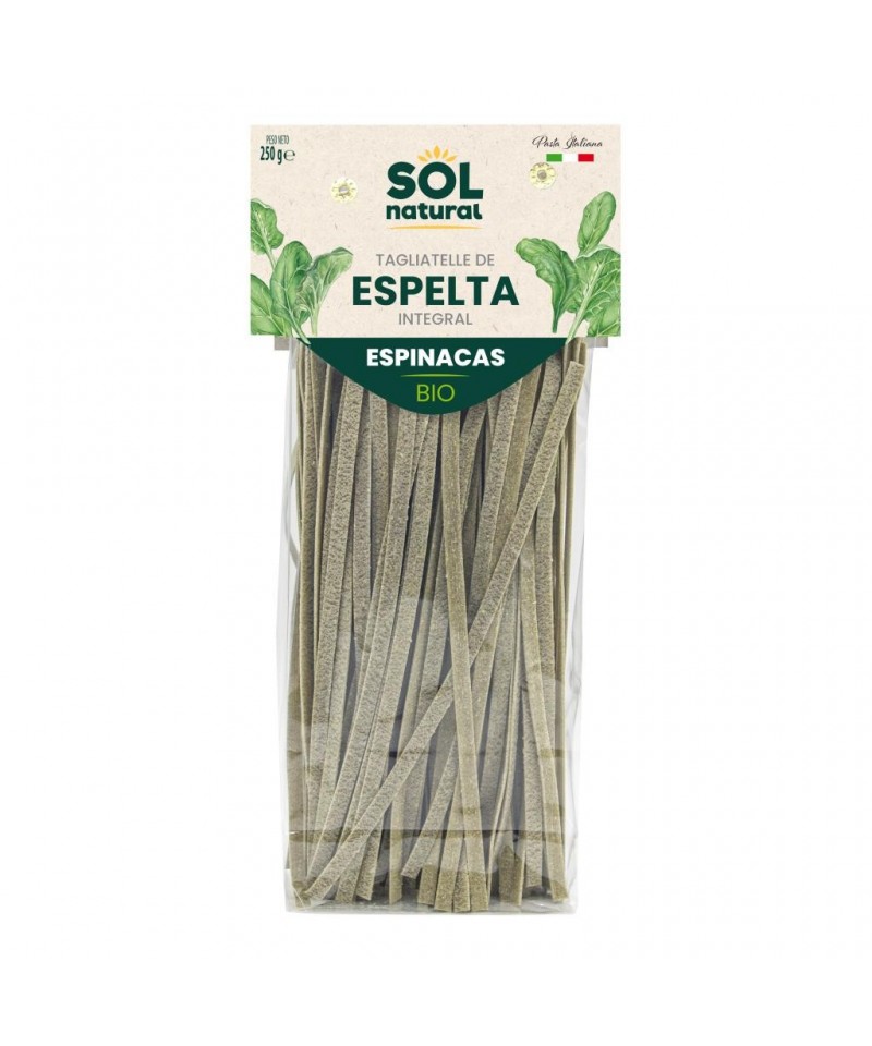 Tagliatelle espelta espinacas SOL NATURAL 250 gr BIO