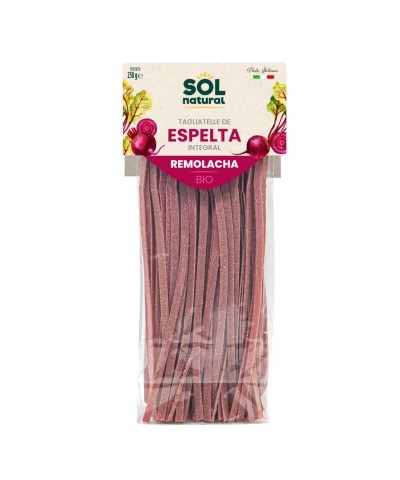 Tagliatelle espelta remolacha SOL NATURAL 250 gr BIO