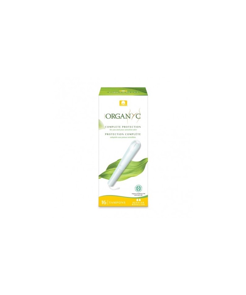 Tampon regular con aplicador ORGANYC (16 Ud)