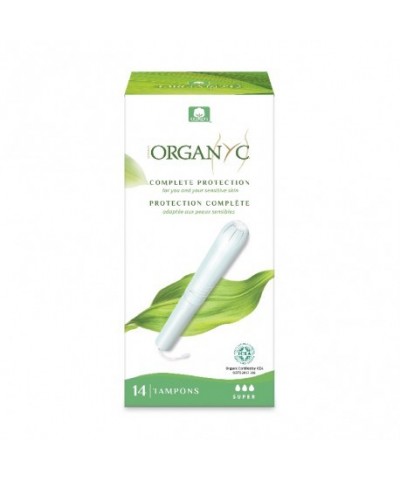 Tampon super con aplicador ORGANYC (14 Ud)