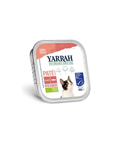 Tarrina gatos salmon YARRAH 100 gr