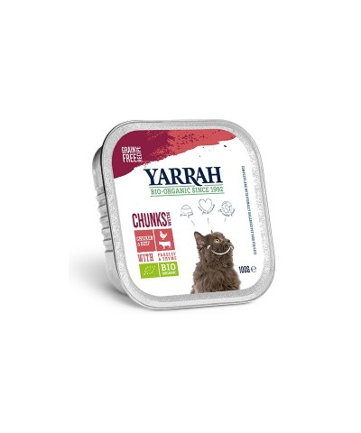 Tarrina gatos ternera YARRAH 100 gr