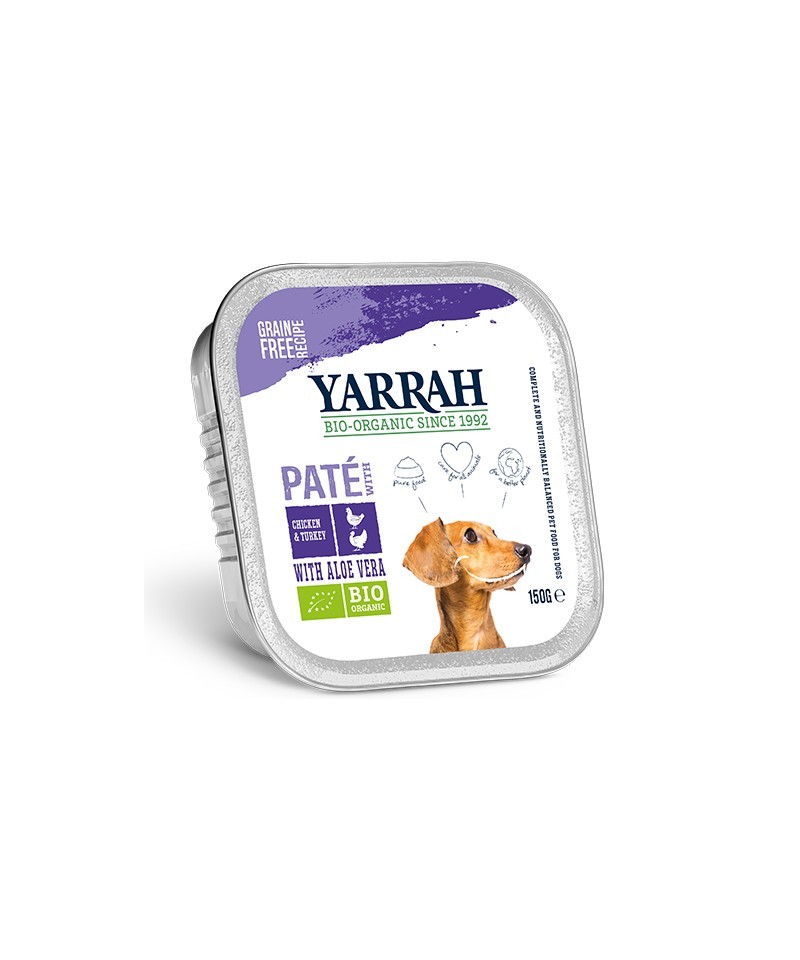 Tarrina perros pollo pavo YARRAH 150 gr