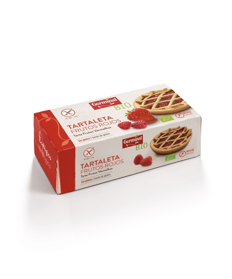 Tartaleta frutos rojos sin gluten GERMINAL 200 gr BIO