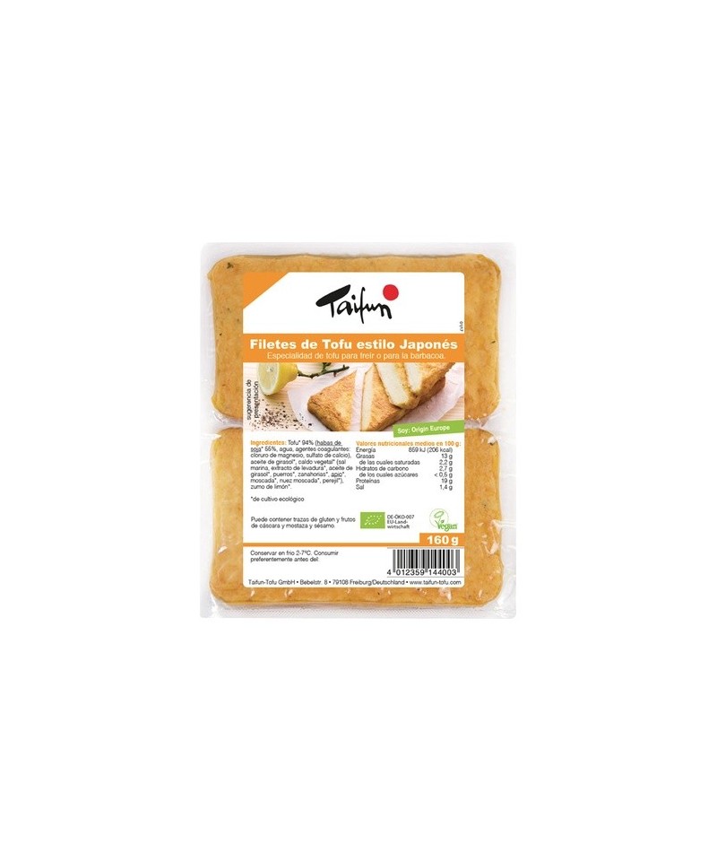 Tofu japones filetes TAIFUN 160 gr BIO