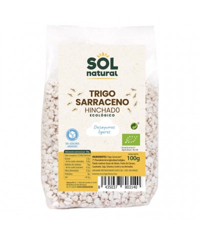 Trigo sarraceno hinchado desayuno SOL NATURAL 100 gr BIO