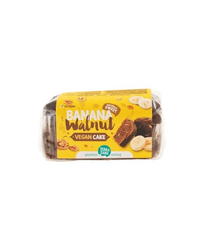 Vegan cake platano nuez TERRASANA 350 gr BIO