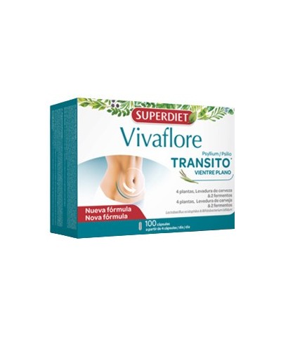 Vivaflore psyllium transito SUPERDIET 100 capsulas