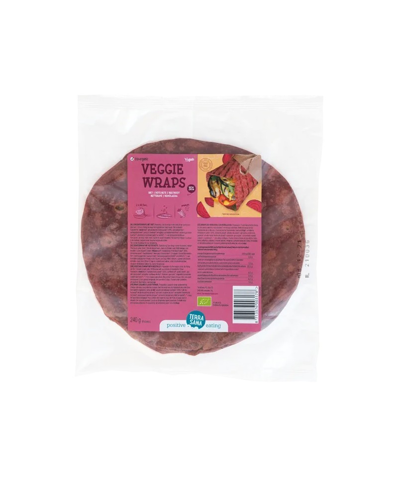 Wrap verduras remolacha TERRASANA 240 gr BIO