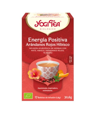 Yogi tea energia positiva arandano hibisco 17 bolsas BIO