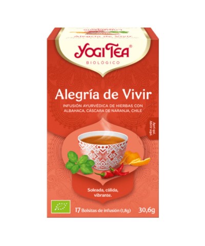 Yogi tea infusion alegria de vivir 17 bolsas BIO