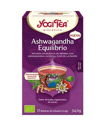 Yogi tea infusion ashwagandha equilibrio 17 bolsas BIO