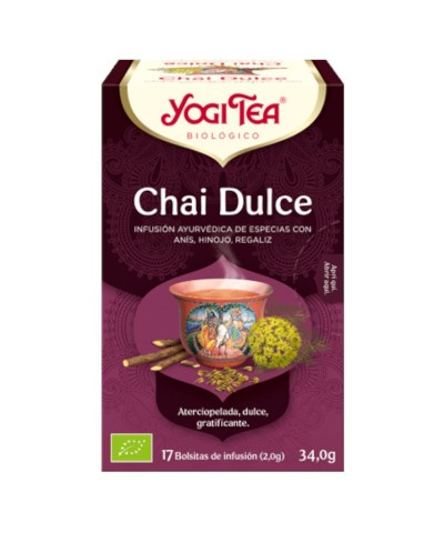 Yogi tea infusion chai dulce 17 bolsas BIO