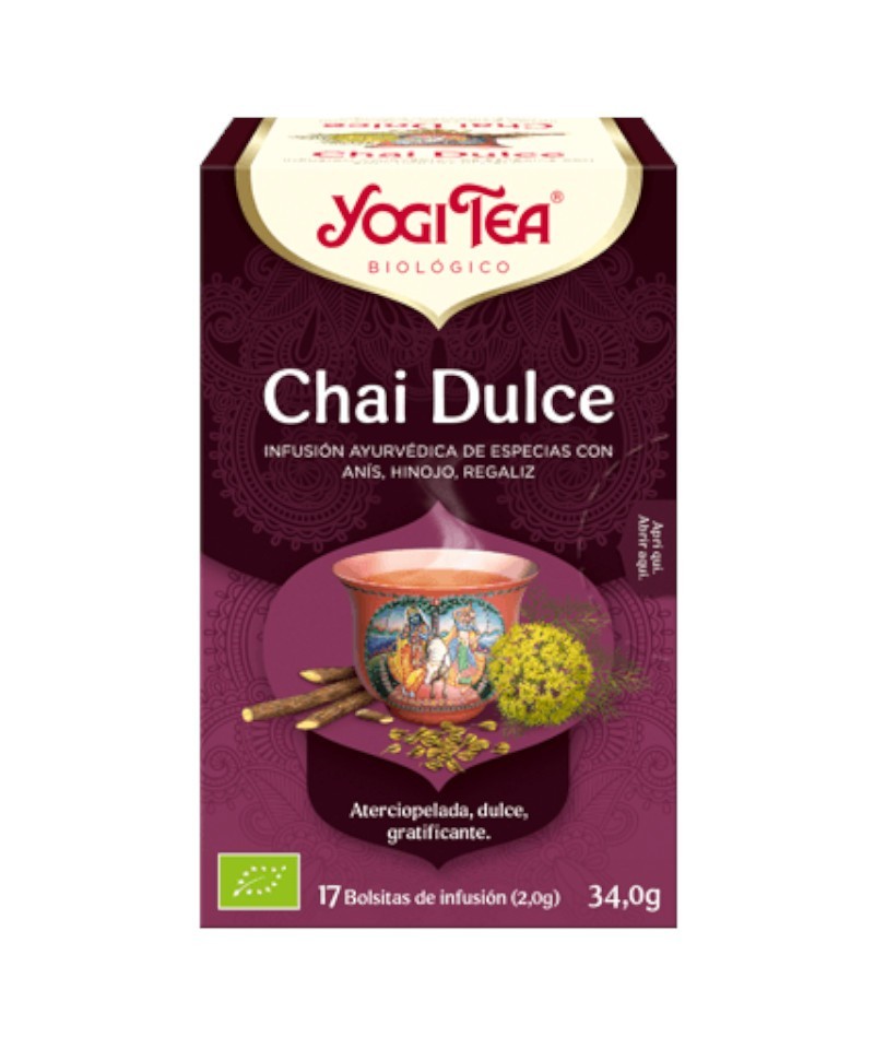 Yogi tea infusion chai dulce 17 bolsas BIO