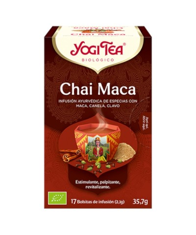 Yogi tea infusion chai maca 17 bolsas BIO