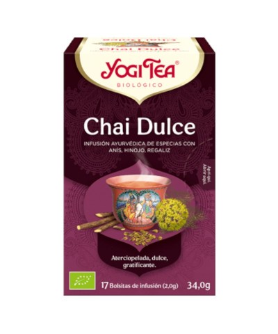 Yogi tea infusion chili dulce 17 bolsas BIO