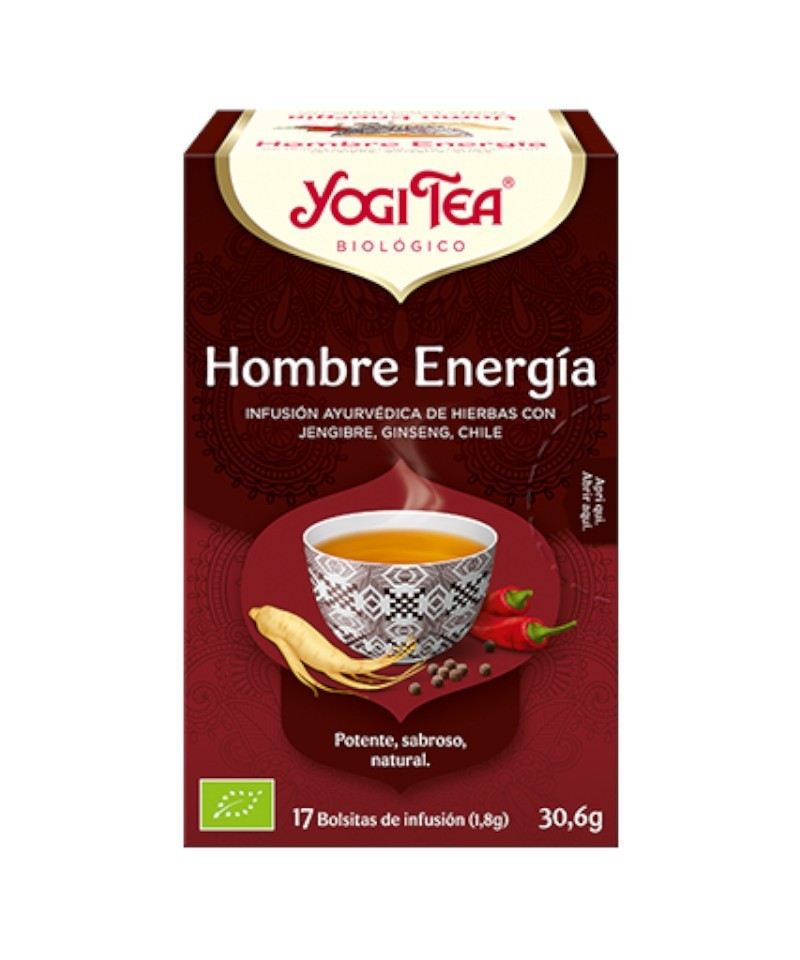 Yogi tea infusion hombre energia 17 bolsas BIO