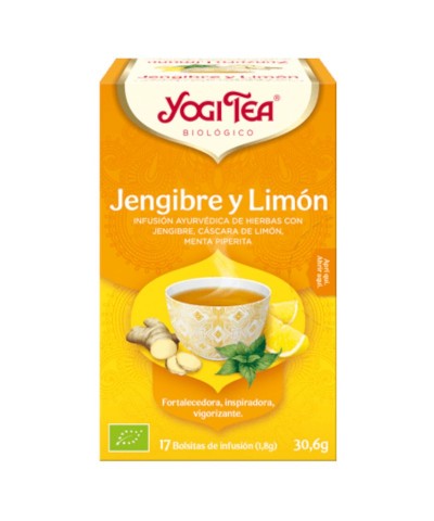 Yogi tea infusion jengibre limon 17 bolsas BIO