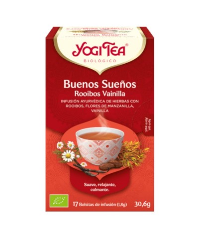 Yogi tea infusion noches rooibos vainilla 17 b BIO