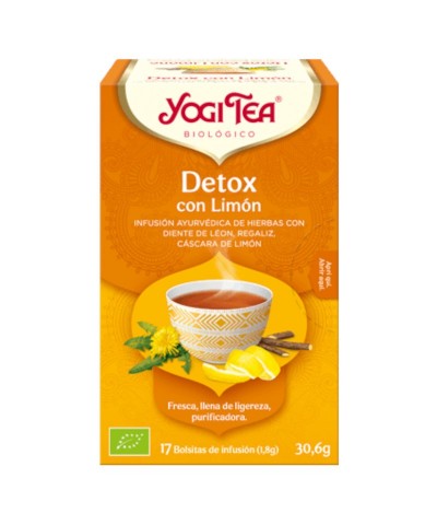 Yogi tea infusion purifica limon detox 17 bolsas BIO