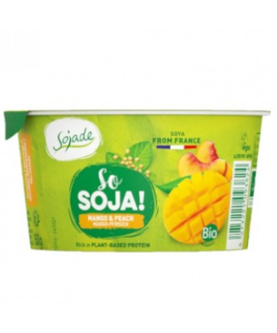 Yogur soja melocoton mango SOJADE 150 gr BIO